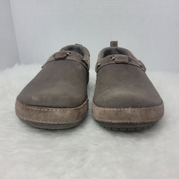 Crocs Surrey Suede Slip On Clog Shoes Size 8 - Picture 3 of 10